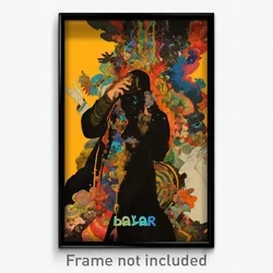 Icelandic Movie Poster - Thick Bazaar (Iceland Psychedelic Art Retro Film Print)