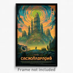 Russian Movie Poster - Cavernous Fells (Russia Psychedelic Art Retro Film Print)