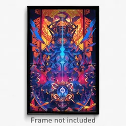 Movie Art Poster - Brilliant Stained Glass (Psychedelic Retro Weird Film Print)