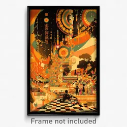 Greek Movie Poster - Droopy Bend (Greece Psychedelic Art Retro Film Print)