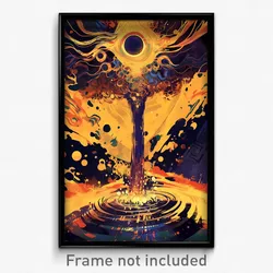 Greek Movie Poster - Unnatural Glass (Greece Psychedelic Art Retro Film Print)