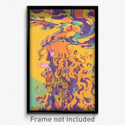 Art Poster - Thoughtful Tube (Psychedelic Trippy Weird 11x17 Print)
