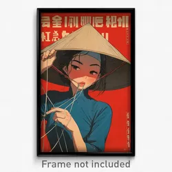 Vietnamese Movie Poster - Girl Feeling Insulted, Remarkable String (Art Print)