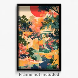 Art Poster - Subtle Garden (Psychedelic Trippy Weird 11x17 Print)