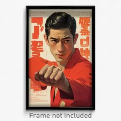 Thai Movie Poster - Man Feeling Self Confident, Valuable Red Sleeves (Art Print)