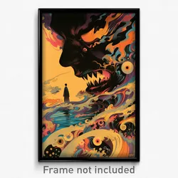 Greek Movie Poster - Original Isle (Greece Psychedelic Art Retro Film Print)