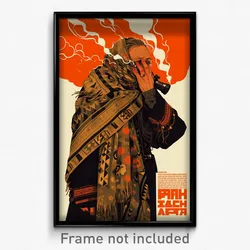 Icelandic Movie Poster - Woman Feeling Dejection, Adventurous Brown Coat (Print)