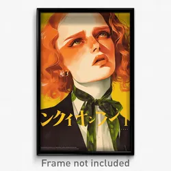 Icelandic Movie Poster - Woman Feeling Greed, Bright Tail Ribbon (Art Print)
