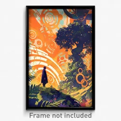 Icelandic Movie Poster - Upbeat Spike (Iceland Psychedelic Art Retro Film Print)