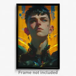 Movie Art Poster - Boy Feeling Demoralized, Buoyant Ear Piercing (Film Print)