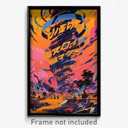 Greek Movie Poster - Busy Tornado (Greece Psychedelic Art Retro Film Print)