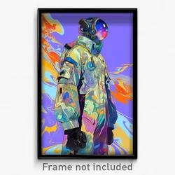 Anime Art Poster - Man Feeling Aversion Wearing Quixotic Bikesuit (Print)