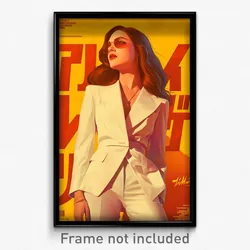 Hebrew Movie Poster - Girl Feeling Offended, Thick White Suit (Israel Art Print)