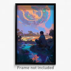 Art Poster - Candid Dell (Psychedelic Trippy Weird 11x17 Print)