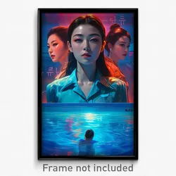 Korean Movie Poster - Realistic Pool (Korea Psychedelic Art Retro Film Print)