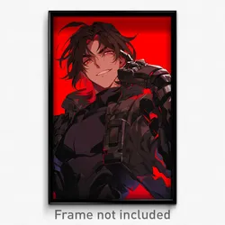 Anime Art Poster - Man Feeling Smug Wearing Shadowy Red (Print)