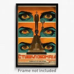 Russian Movie Poster - Boy Feeling Joy, Sophisticated Brown Sleeves (Art Print)