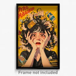 Thai Movie Poster - Woman Feeling Panicked, Cluttered Mismatched Gloves (Print)