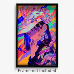 Anime Art Poster - Woman Feeling Dazed Wearing Precious White Headwear (Print)
