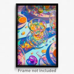 Art Poster - Colorful Bailey (Psychedelic Trippy Weird 11x17 Cartoon Print)
