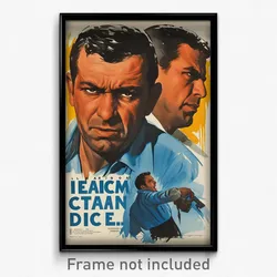 French Movie Poster - Man Feeling Vicious, Adorable Blue Choker (Art Print)