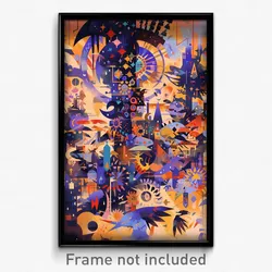 Art Poster - Notable Tableau (Psychedelic Trippy Weird 11x17 Print)