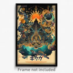 Thai Movie Poster - Tall Ocean (Thailand Psychedelic Art Retro Film Print)