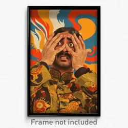 Bollywood Movie Poster - Man Feeling Annoyance, Worldly Arm Ribbon (Art Print)