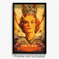 Russian Movie Poster - Woman Feeling Love, Baggy Crown (Russia Film Art Print)