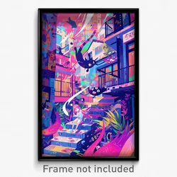 Art Poster - Spectacular Mews (Psychedelic Trippy Weird 11x17 Cartoon Print)