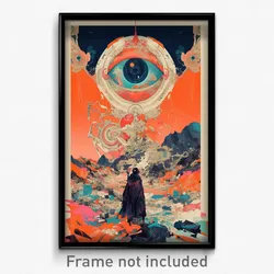 Movie Art Poster - Creative San Francisco (Psychedelic Retro Weird Film Print)