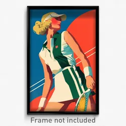 Greek Movie Poster - Girl Feeling Claustrophobic, Well Worn Tennis Uniform