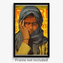 Bollywood Movie Poster - Boy Feeling Self Conscious, Active Grey Scarf (Print)