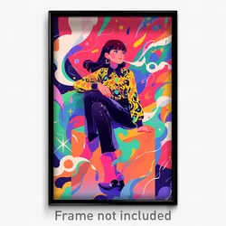 Mexican Movie Poster - Girl Feeling Self Loathing, Grandiose Catsuit (Art Print)