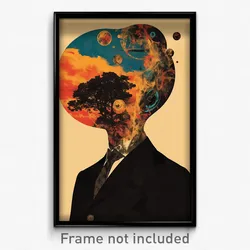 German Movie Poster - Lonely Vicarge (Germany Psychedelic Art Retro Film Print)