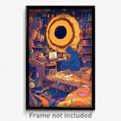 Art Poster - Mellow Barracks (Psychedelic Trippy Weird 11x17 Print)