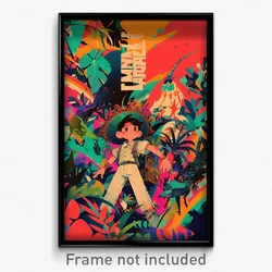Mexican Movie Poster - Boy Feeling Joy, Interesting White Pants (Art Print)
