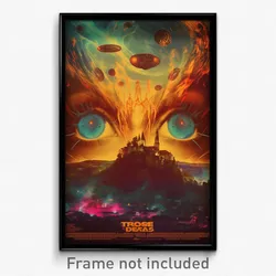 French Movie Poster - Tall Prague (France Psychedelic Art Retro Film Print)