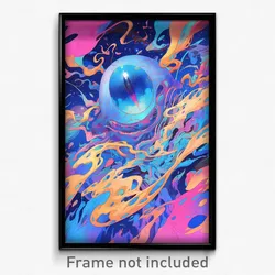 Art Poster - Modest Sanctum (Psychedelic Trippy Weird 11x17 Print)