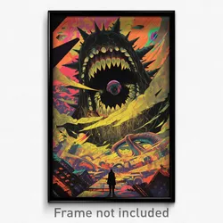 Movie Art Poster - Wide Mouth (Psychedelic Trippy Retro Cartoon Film Print)