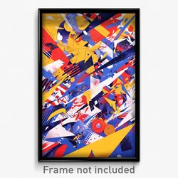 Art Poster - Rectangular Muster (Psychedelic Trippy Weird 11x17 Print)