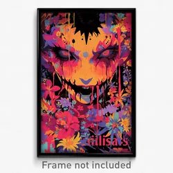 French Movie Poster - Creepy Garden (France Psychedelic Art Retro Film Print)