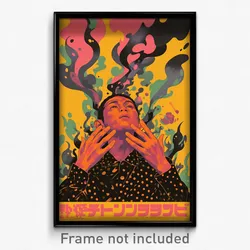 Indonesian Movie Poster - Man Feeling Excitement, Reflecting Polka Dot Ribbon
