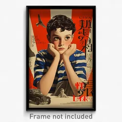 French Movie Poster - Boy Feeling Perplexed, French Shirt (France Art Print)