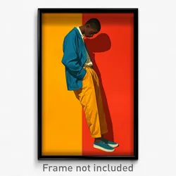 Art Poster - Boy Feeling Claustrophobic Wearing Superb Multicolored (Print)