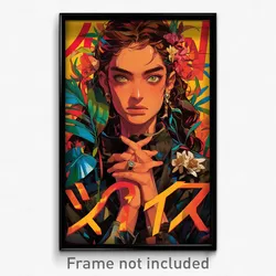 Greek Movie Poster - Girl Feeling Humility, Heartfelt Multi Strapped (Art Print)