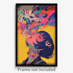 Indonesian Movie Poster - Girl Feeling Numb, Flamboyant Anchor Necklace (Print)