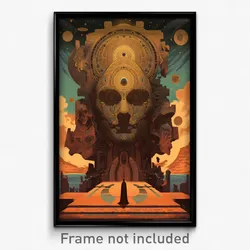 Greek Movie Poster - Immaculate Visage (Greece Psychedelic Art Retro Film Print)