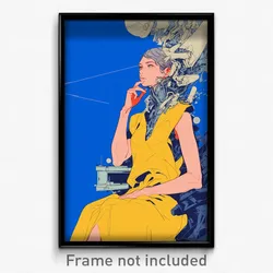 Movie Art Poster - Man Feeling Distracted, Burly Sleeveless Dress (Film Print)