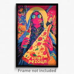 Russian Movie Poster - Candid Pizza Shop (Russia Retro Film Art Print)